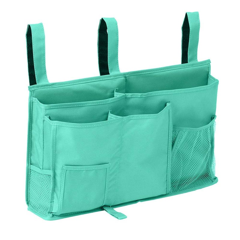 Sugaroom Bedside Storage Caddy, Bunk Bed Organizer Bed Storage Pocket Bedside Organizer Hanging Bed Storage Caddy for College Dorm Room, Hospital Bed Rails, Baby Bed, Camp (Green) - Image 1